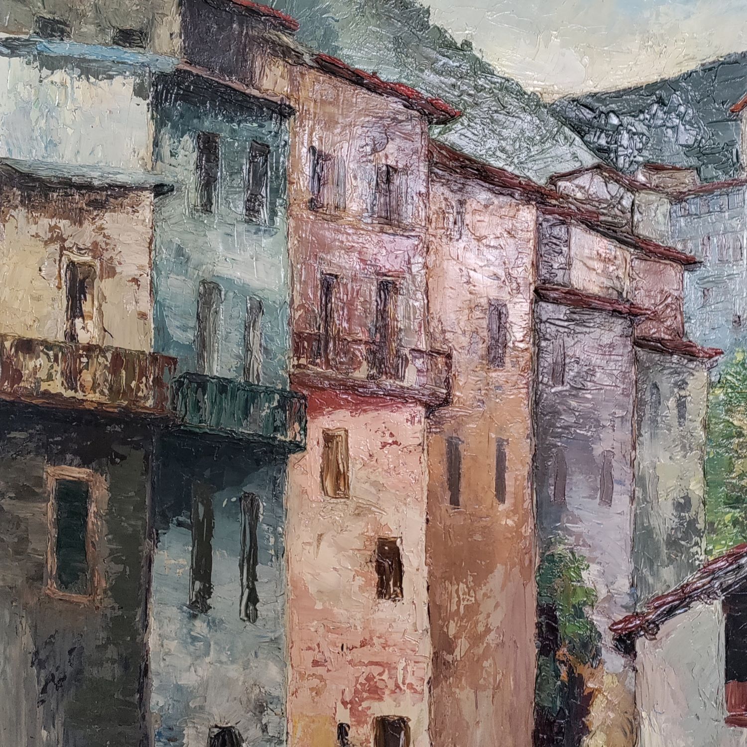 "Vieux village" de Marius Jean Gardon (1914-1990)
