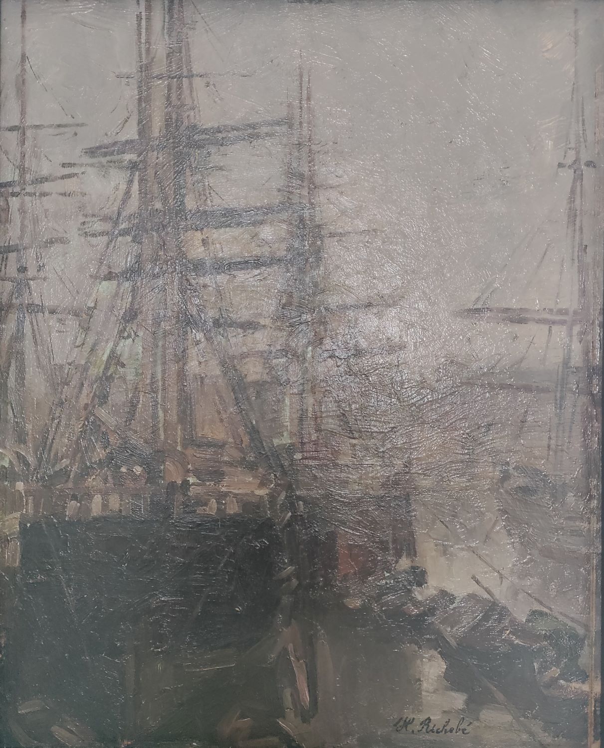 Le port de Marseille par Horace Richebé (1871-1958)