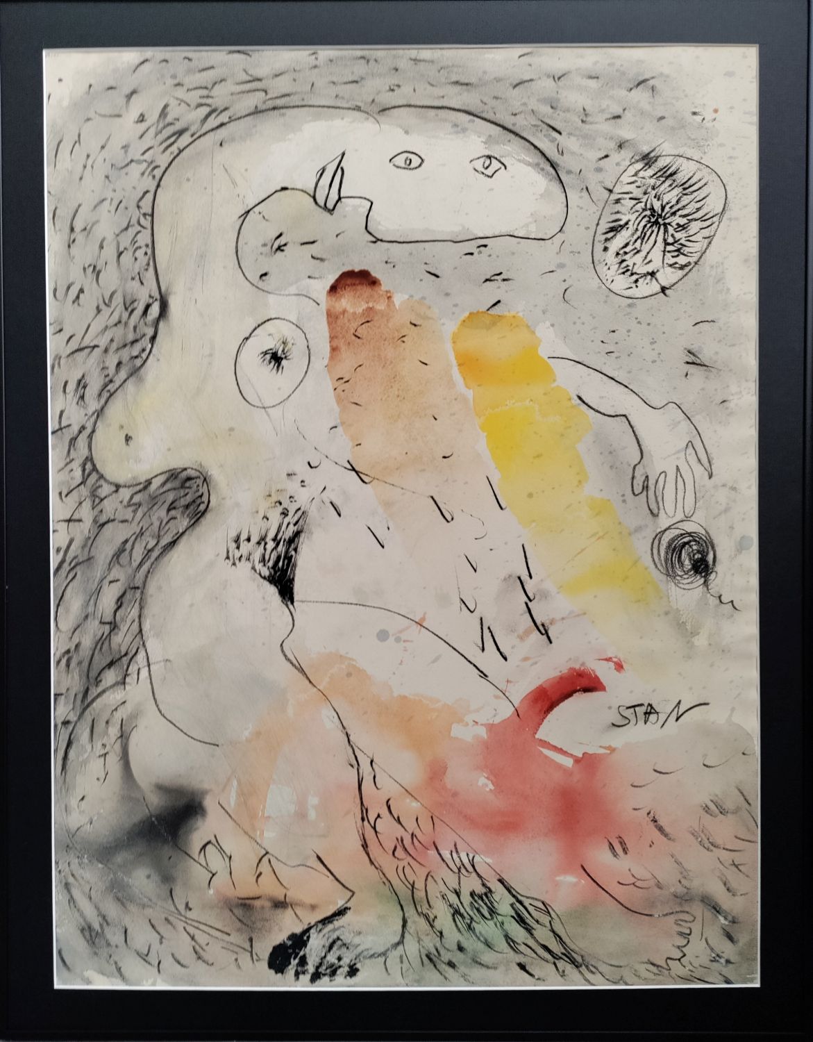 Vladimir Stan (né en 1948), figures aquarellées