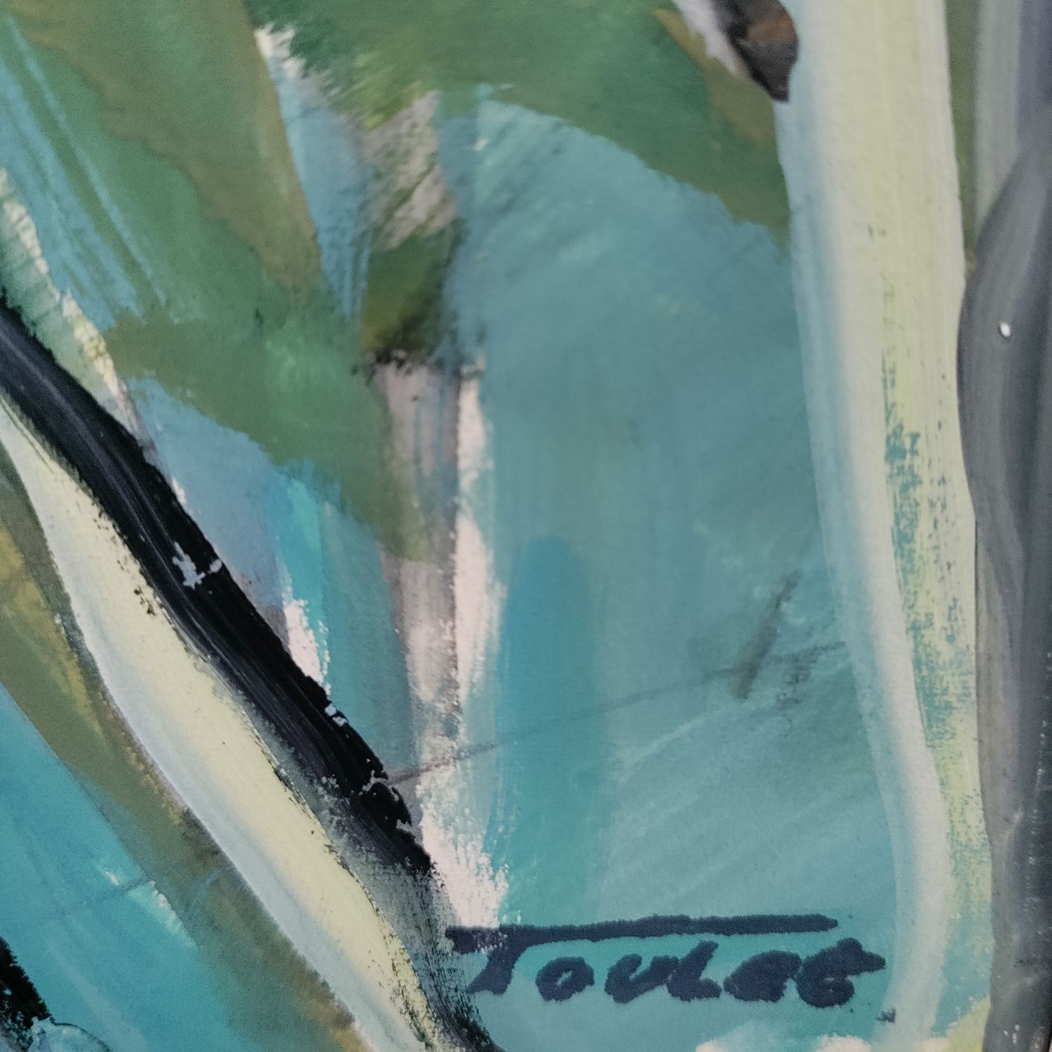 Louis Edouard Toulet (1892-1967). Gouache sur papier. 63 x 48 cm.