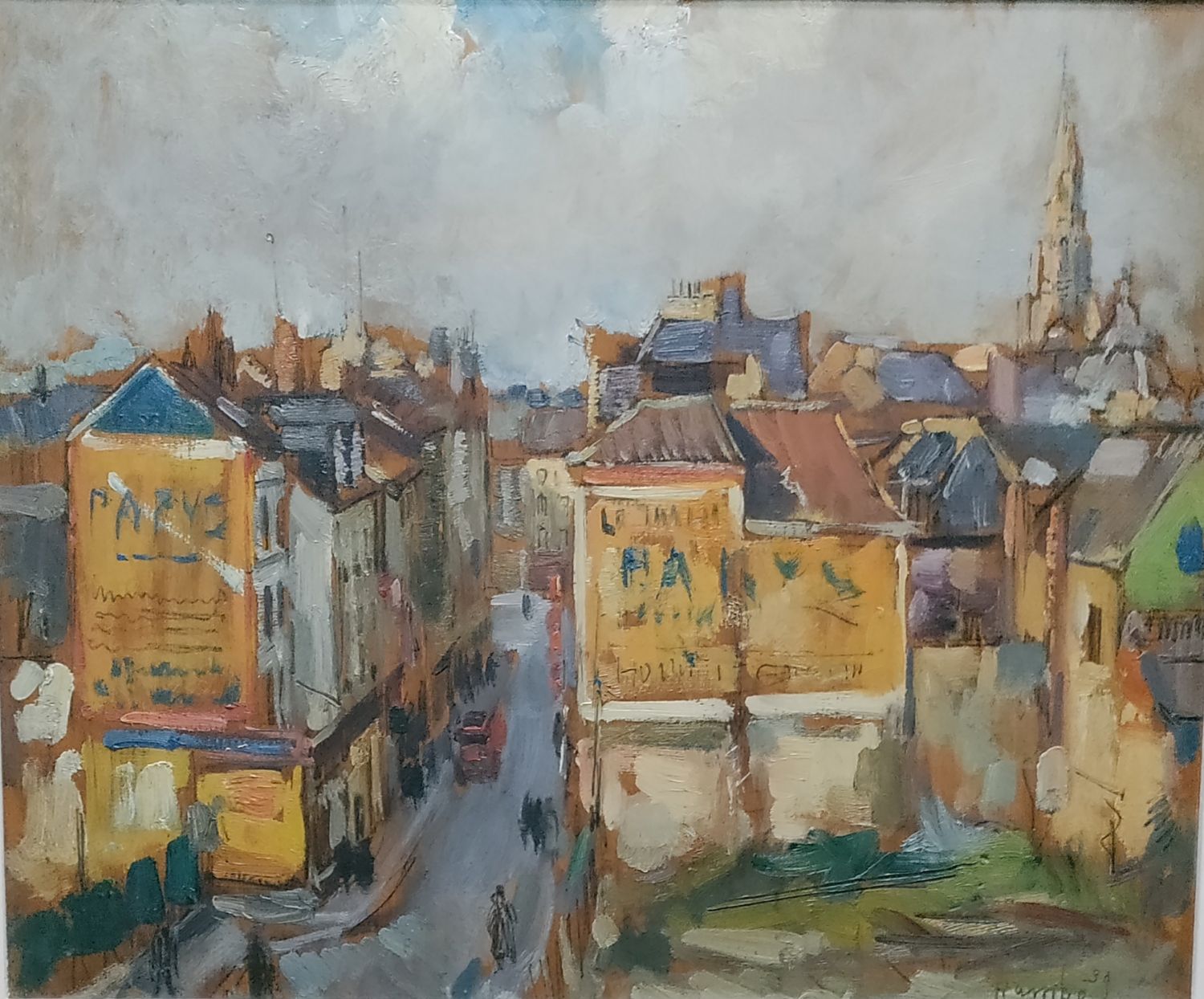 Jules Rambo (1896-1974), vue de Bruxelles de 1939