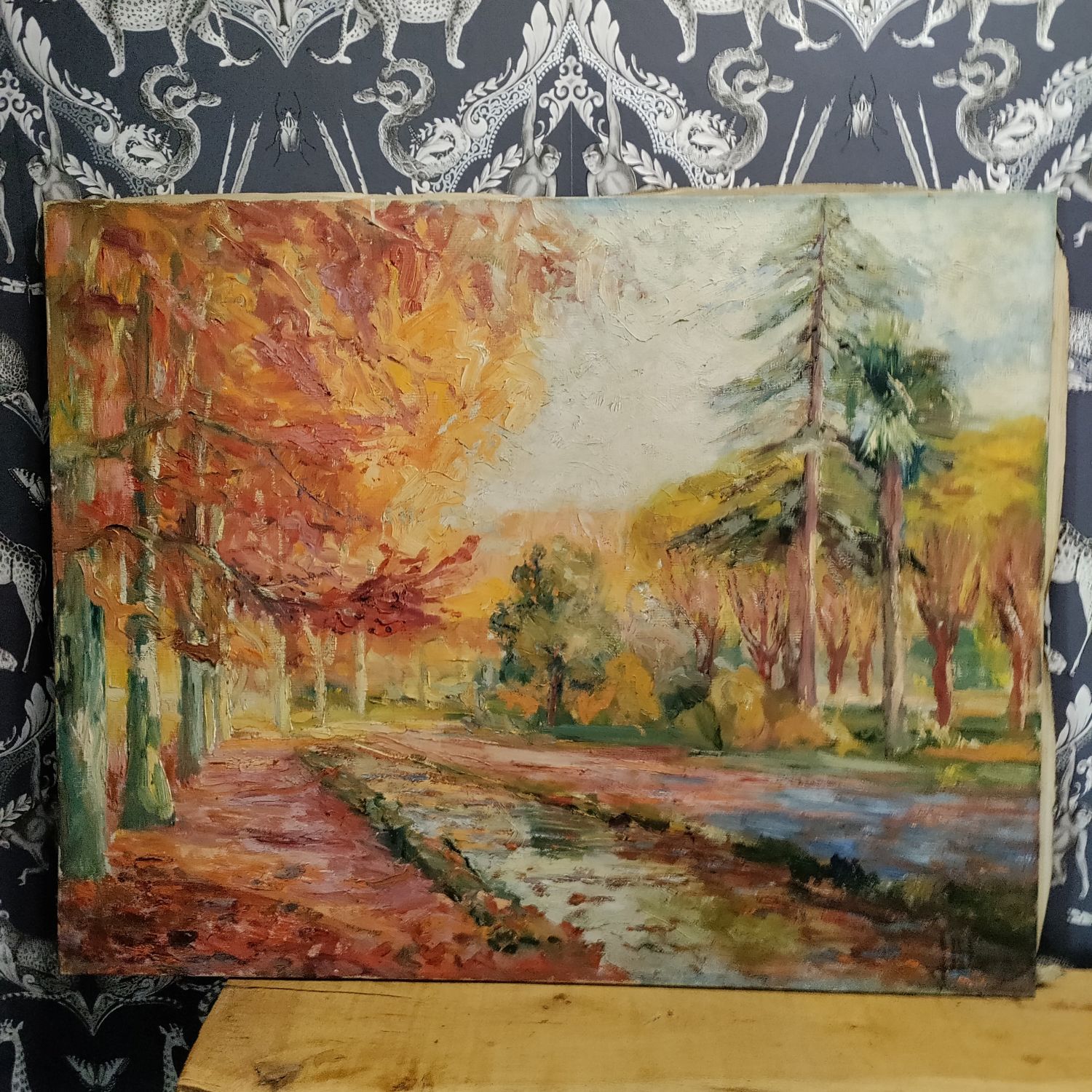 Forêt Automnale, signature indéchiffrée