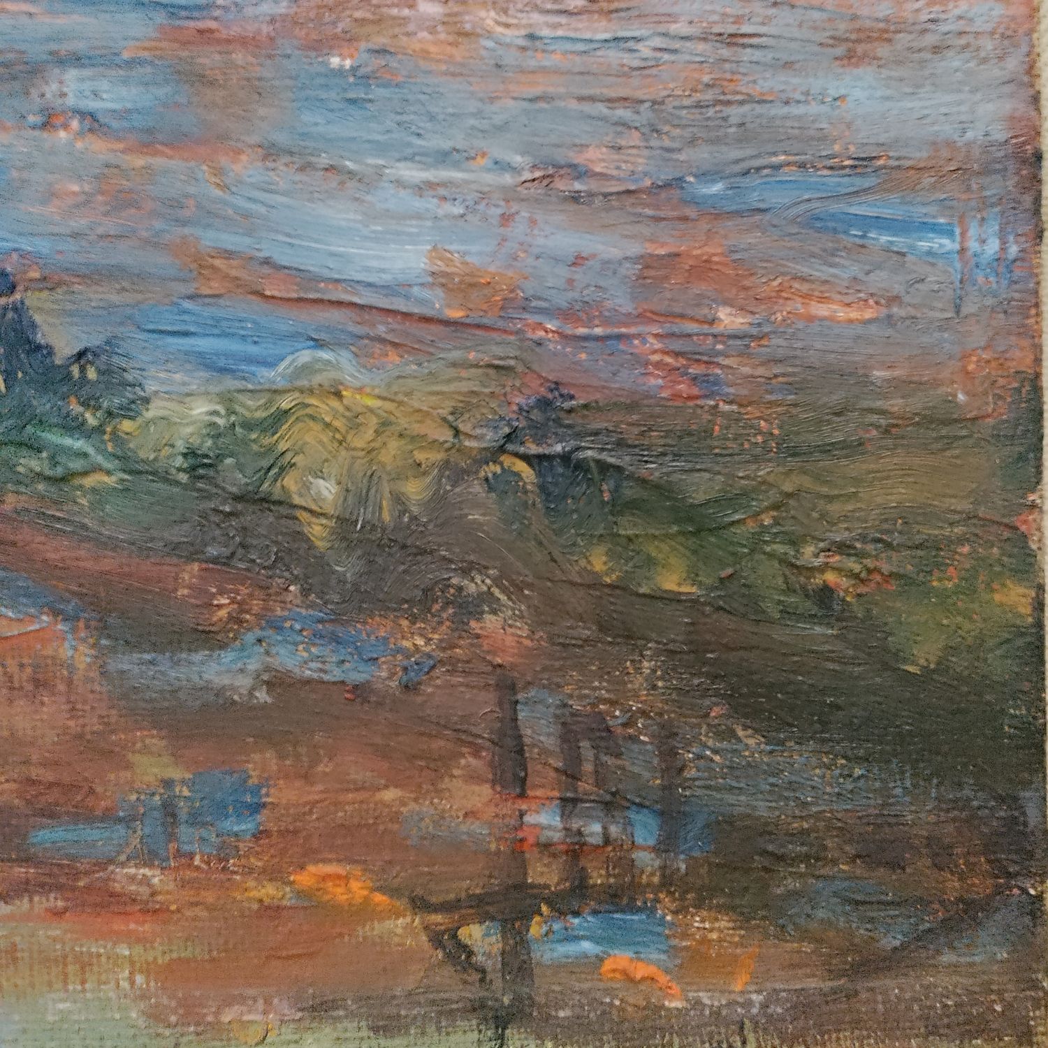 Forêt Automnale, signature indéchiffrée