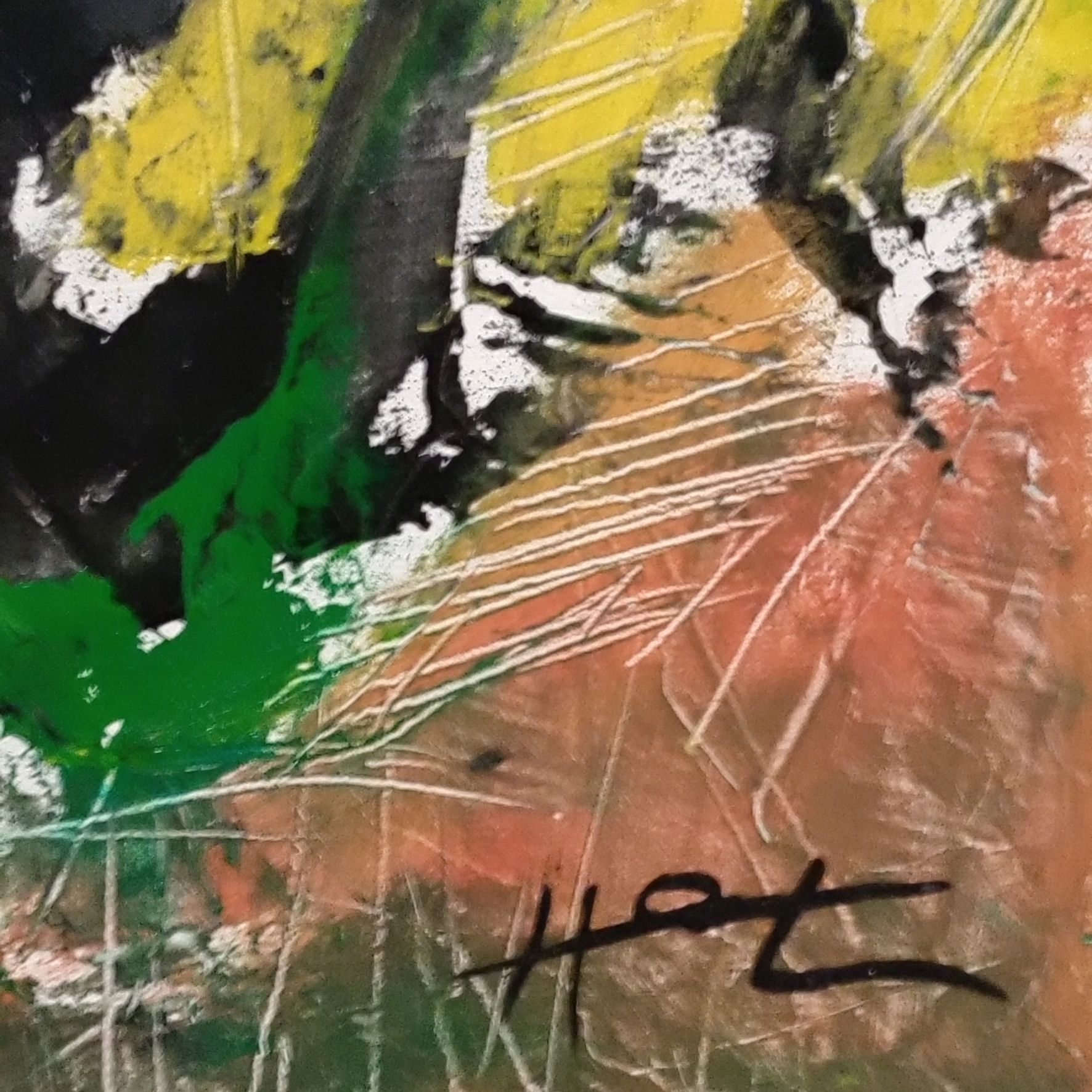 Didier Hot (1957-2015). Huile sur panneau. 36 x 42 cm. Datée 2001 au dos.