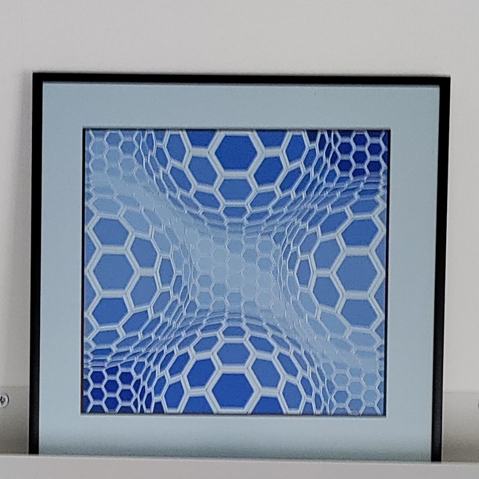 Victor Vasarely (1906-1997). Sérigraphie. 28 x 29 cm.