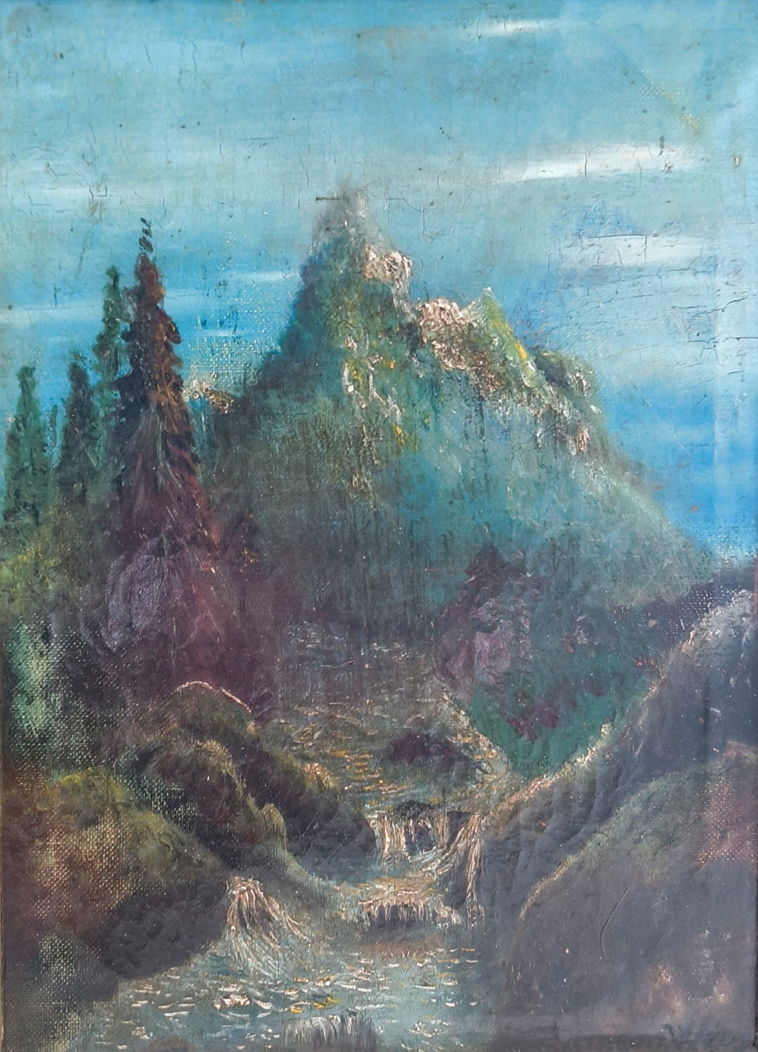 Siméon Wery. Huile sur toile. 23 x 32 cm.