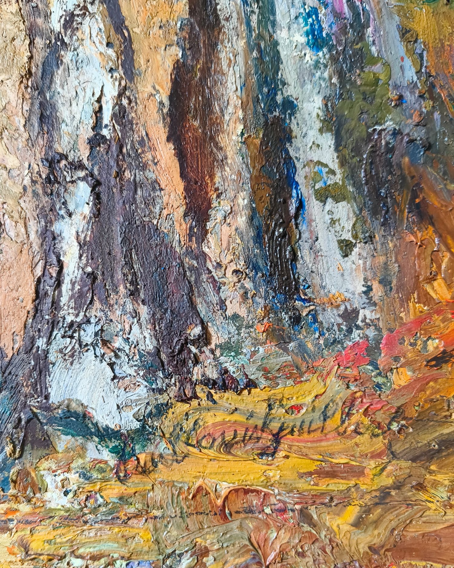 Paul-Louis Guilbert (1886-1970). Huile sur carton contrecollé sur bois. 23 x 15 cm.