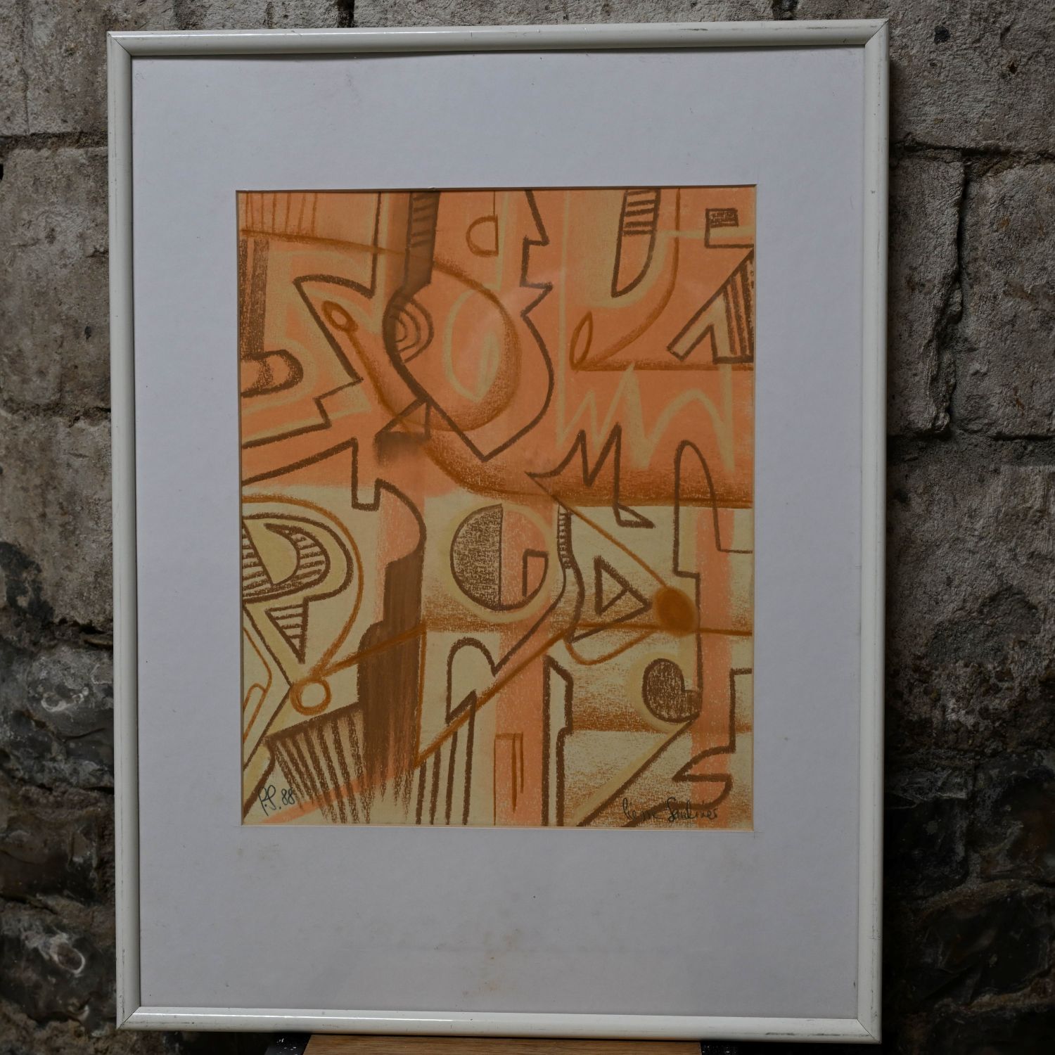 Pierre Saulnier (né en 1952). Pastel sur papier. 40 x 35 cm.