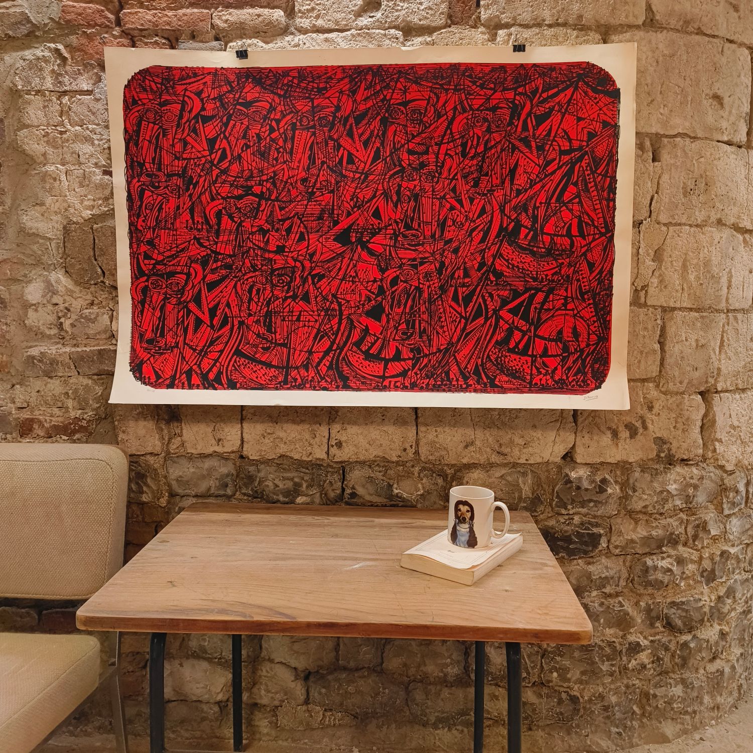 Joseph Chacron. Lithographie. 45,2 x 110 cm.