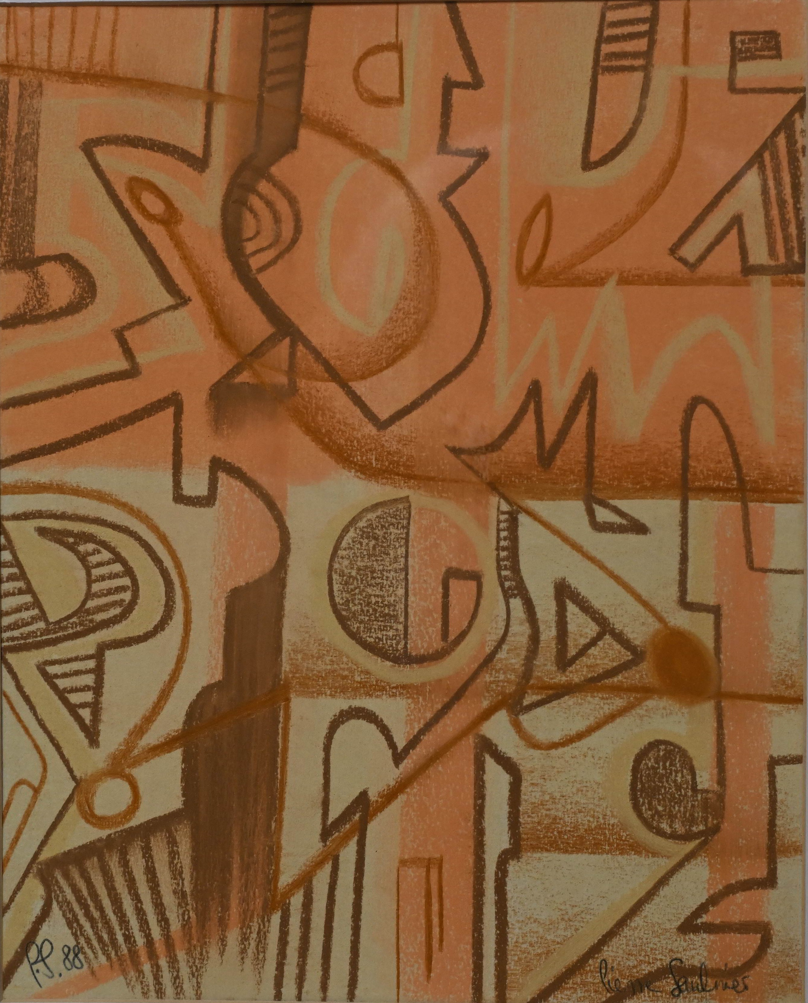 Pierre Saulnier (né en 1952). Pastel sur papier. 40 x 35 cm.