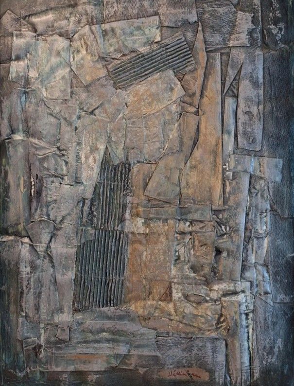 Vahe-André HEKIMYAN (1913-1997), dit Vahe HEKIMIAN. Sans titre, circa 1965. 57 x 43 cm.