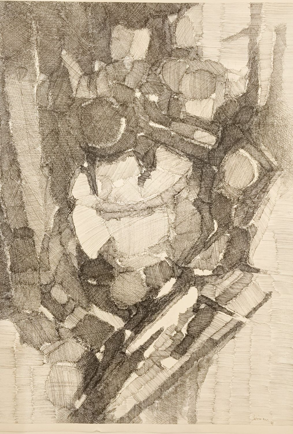 Vahe-André HEKIMYAN (1913-1997), dit Vahe HEKIMIAN. Œuvre sans titre sur papier.