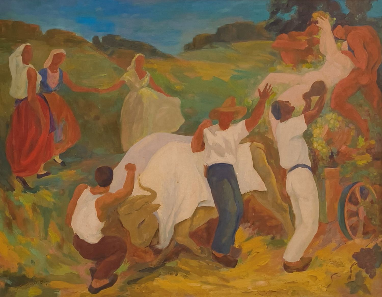 C. Ducousso-Bon. Huile sur toile. 118 x 91 cm.