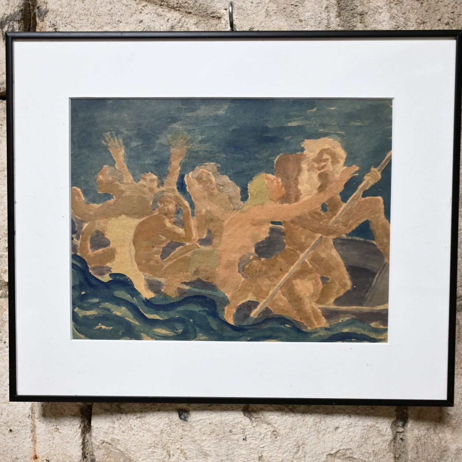 Gaston Toussaint (1872-1946). Encre et aquarelle. 20 x 26 cm.