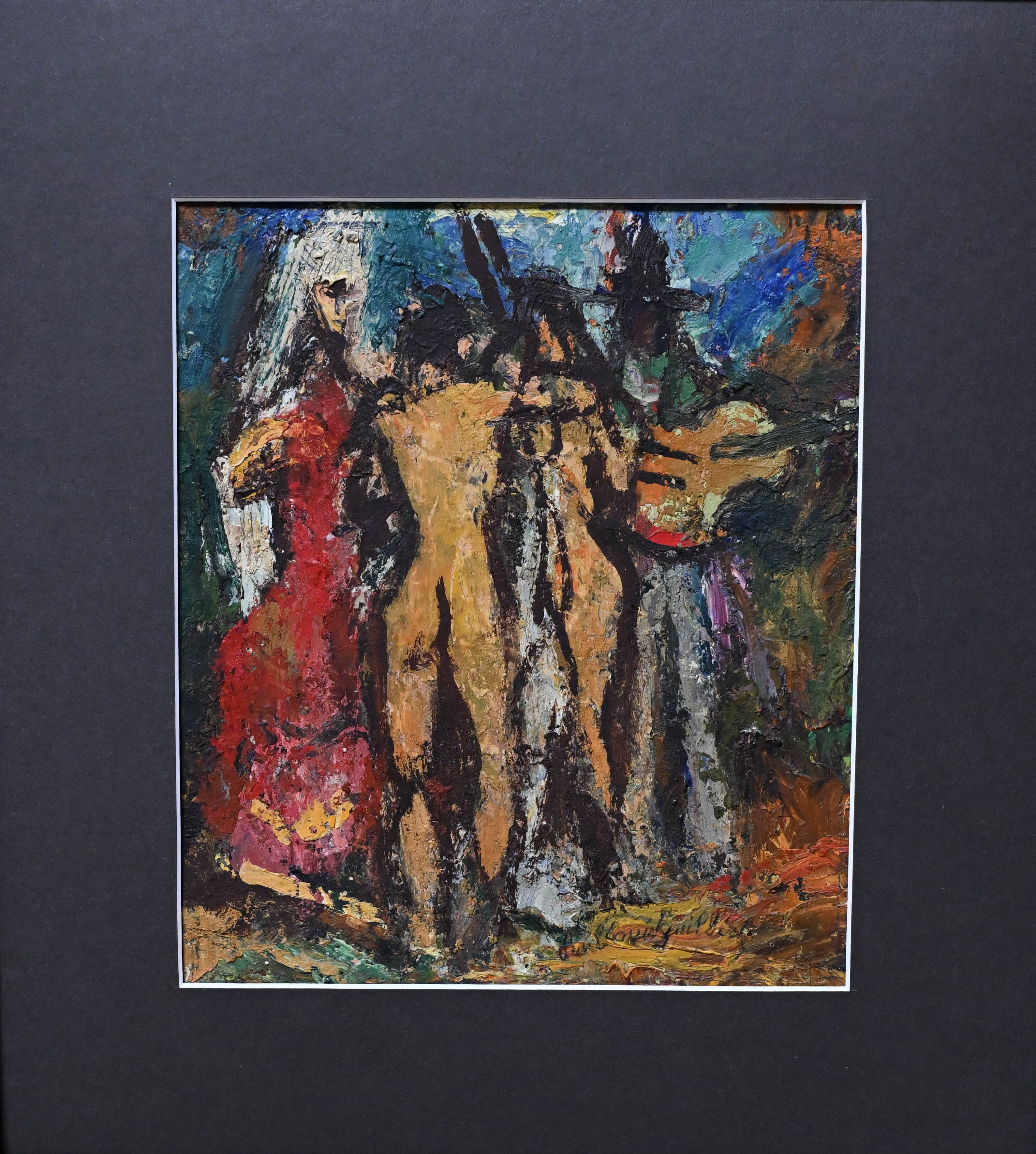 Paul-Louis Guilbert (1886-1970). Huile sur carton contrecollé sur bois. 23 x 15 cm.