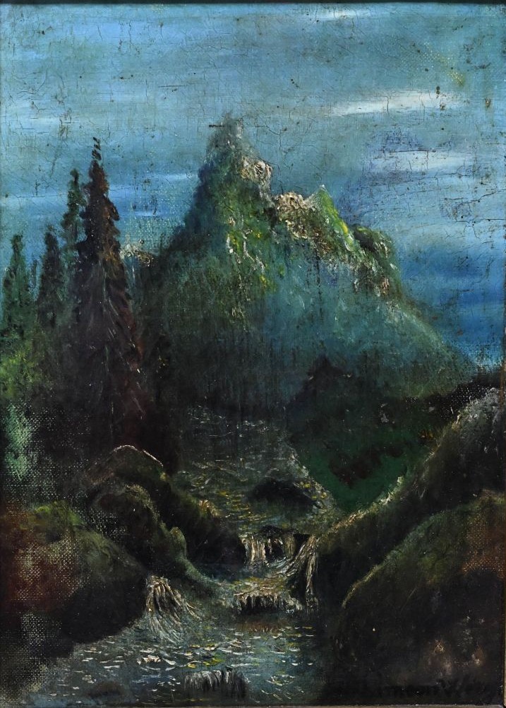 Siméon Wery. Huile sur toile. 23 x 32 cm.