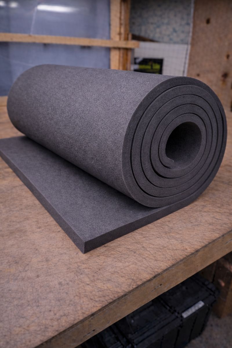 Porolonas juodas 50mm storio 1200mm x 2000mm ( VB2240 )