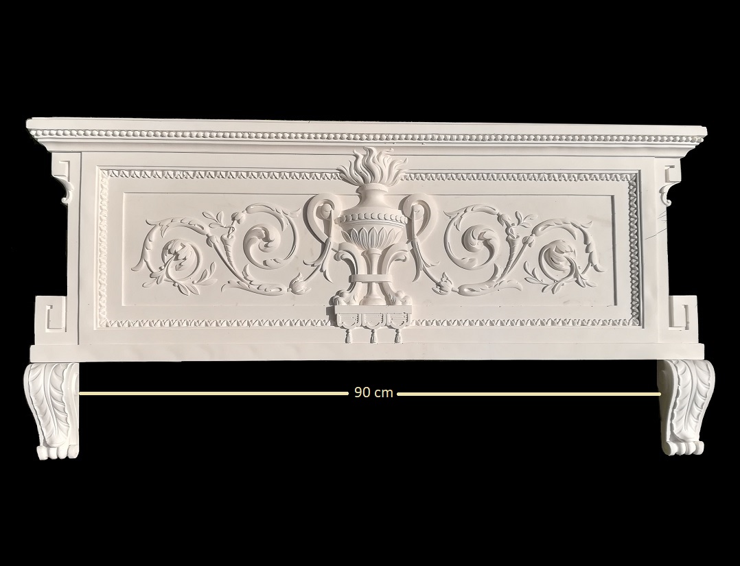 Fronton de porte FR100 - 100 cm x 35 cm (plâtre céramique)