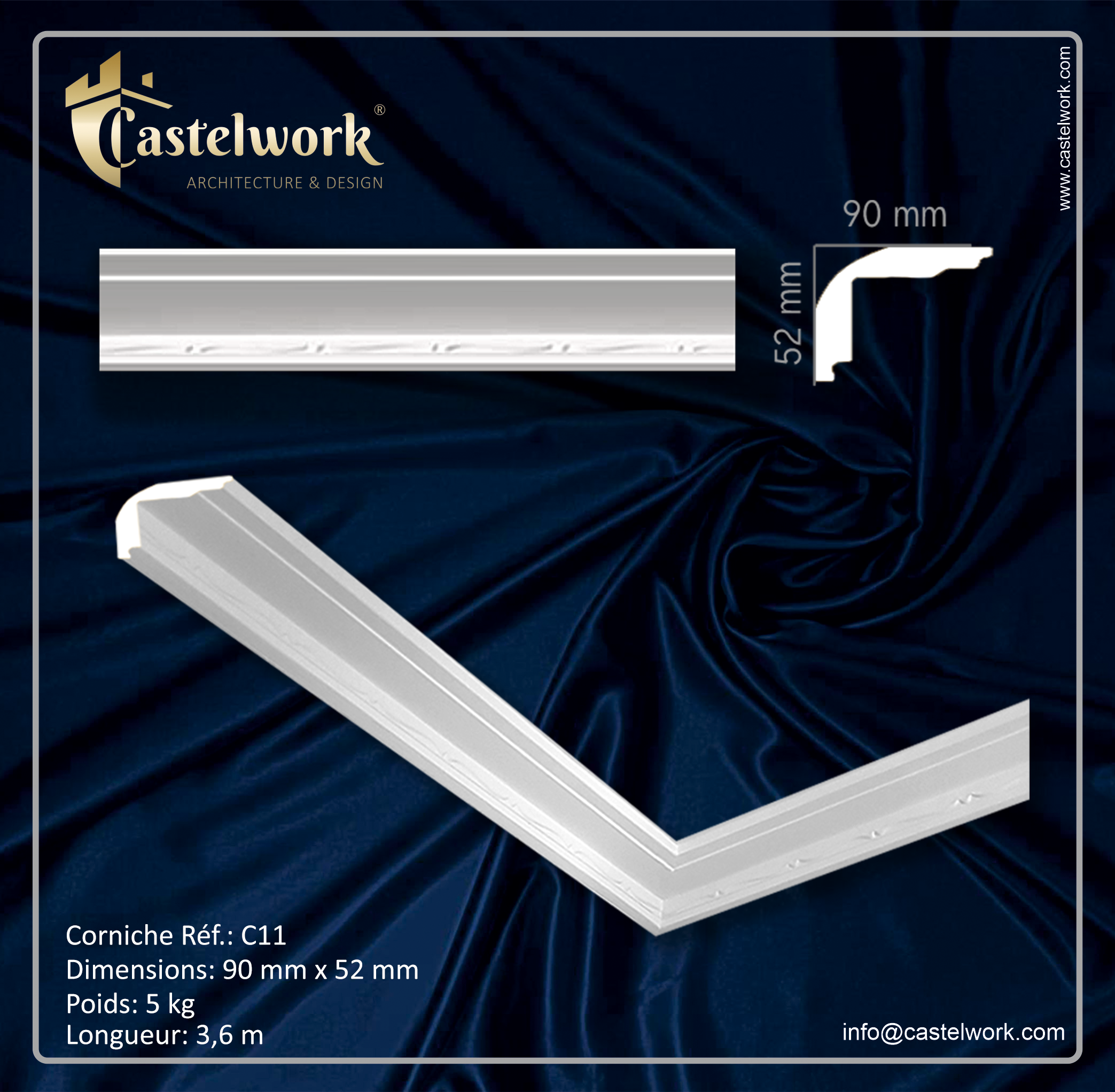 Corniche C11 - Prix : 15,50 € / ml