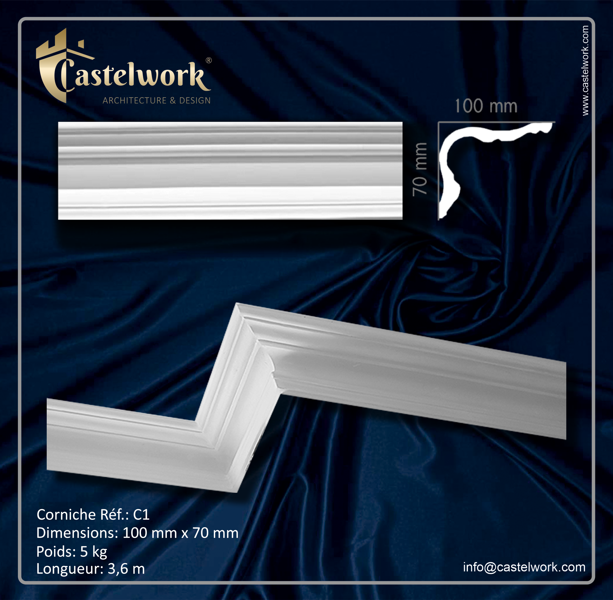 Corniche C1 - prix 21,50 € / ml