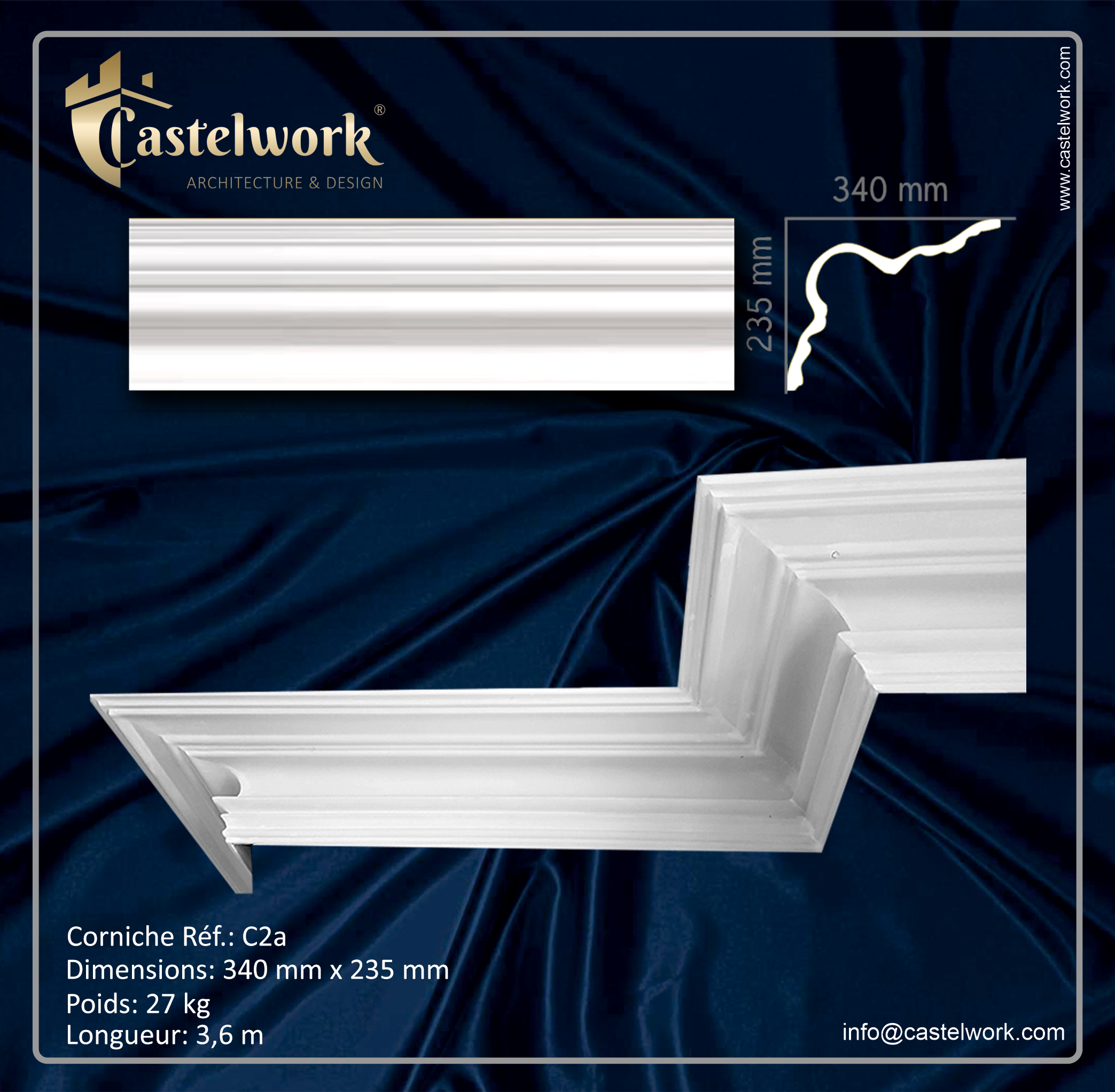 Corniche C2a - Prix : 49 € / ml