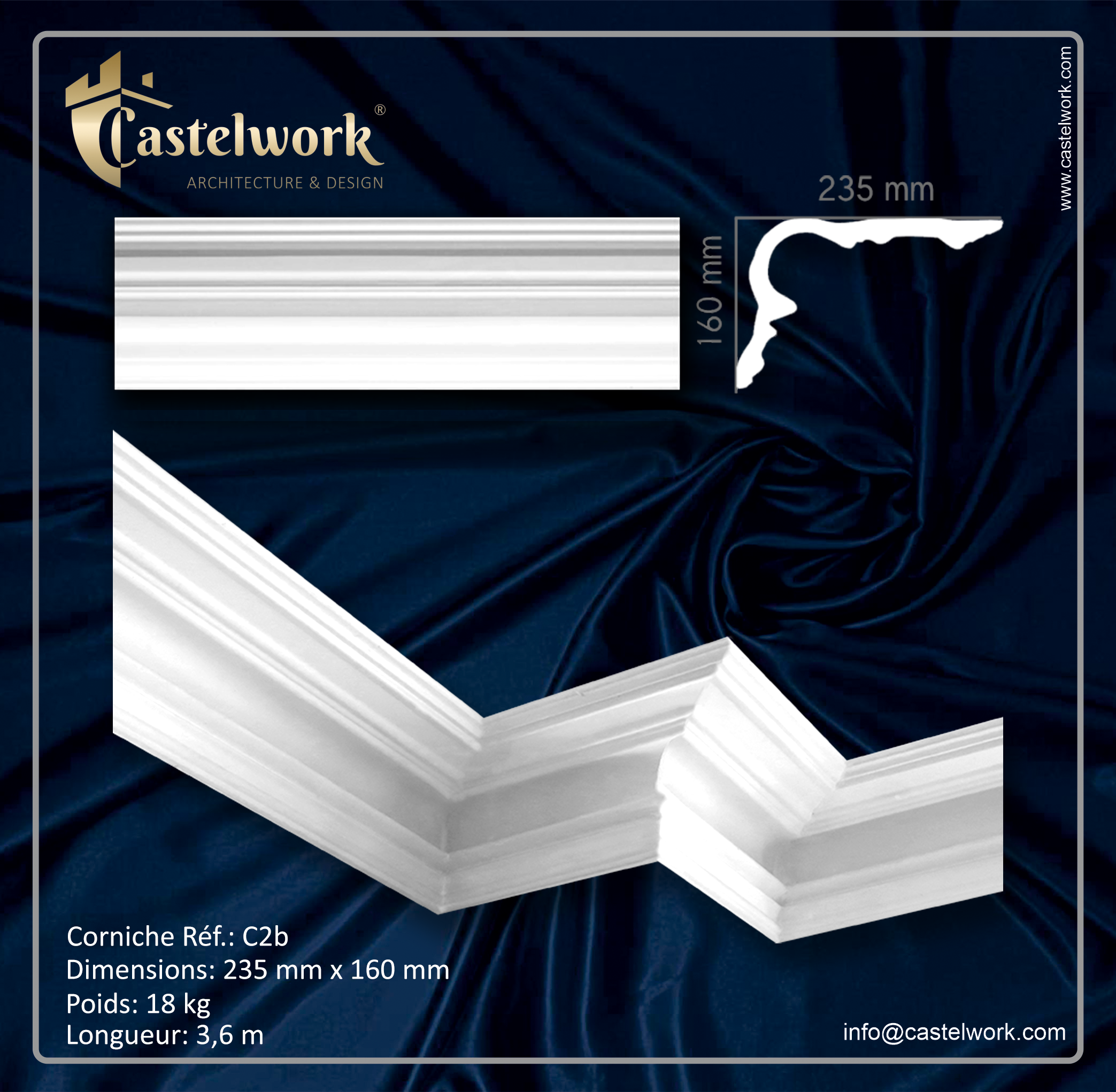 Corniche C2b - Prix : 39 € / ml