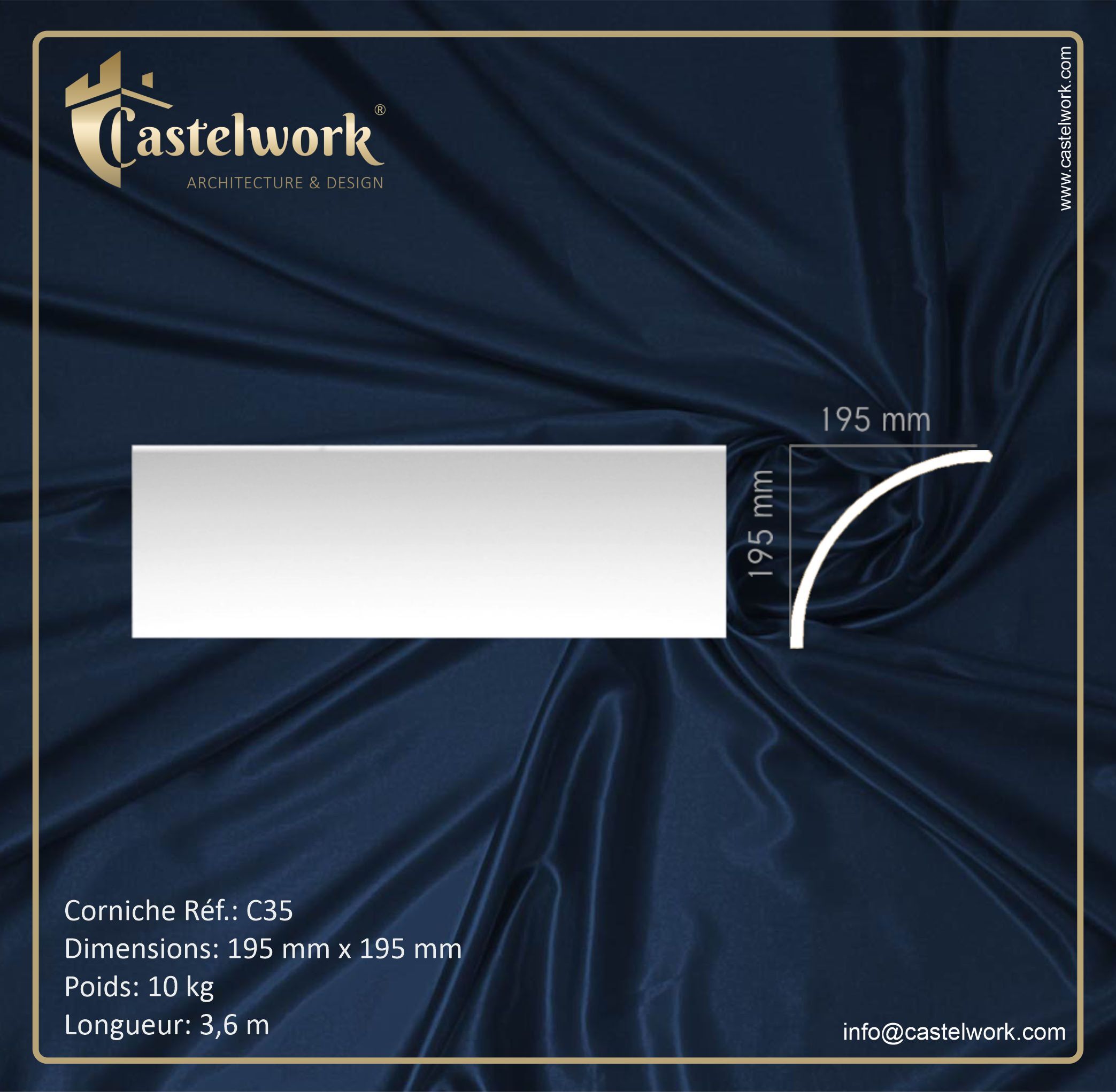 Corniche C35 - Prix : 24 € / ml