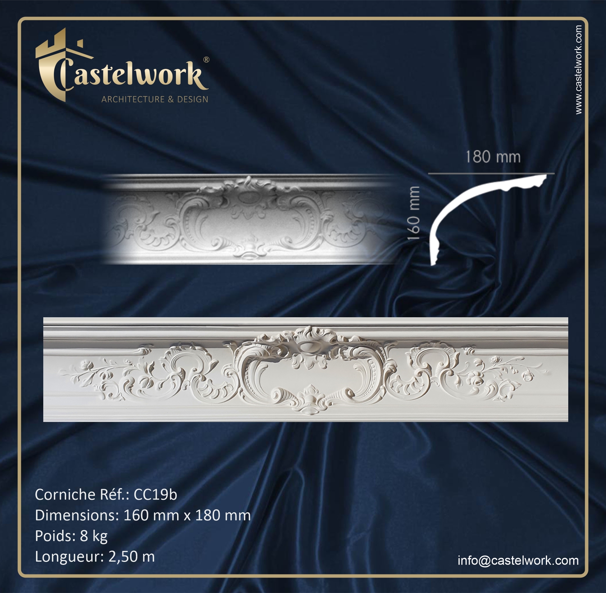 Corniche C19b - prix 59 € / ml