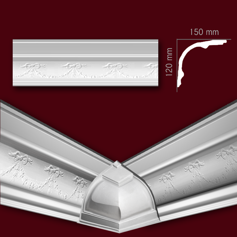 Corniche P12 - Prix 22,50 € / ml