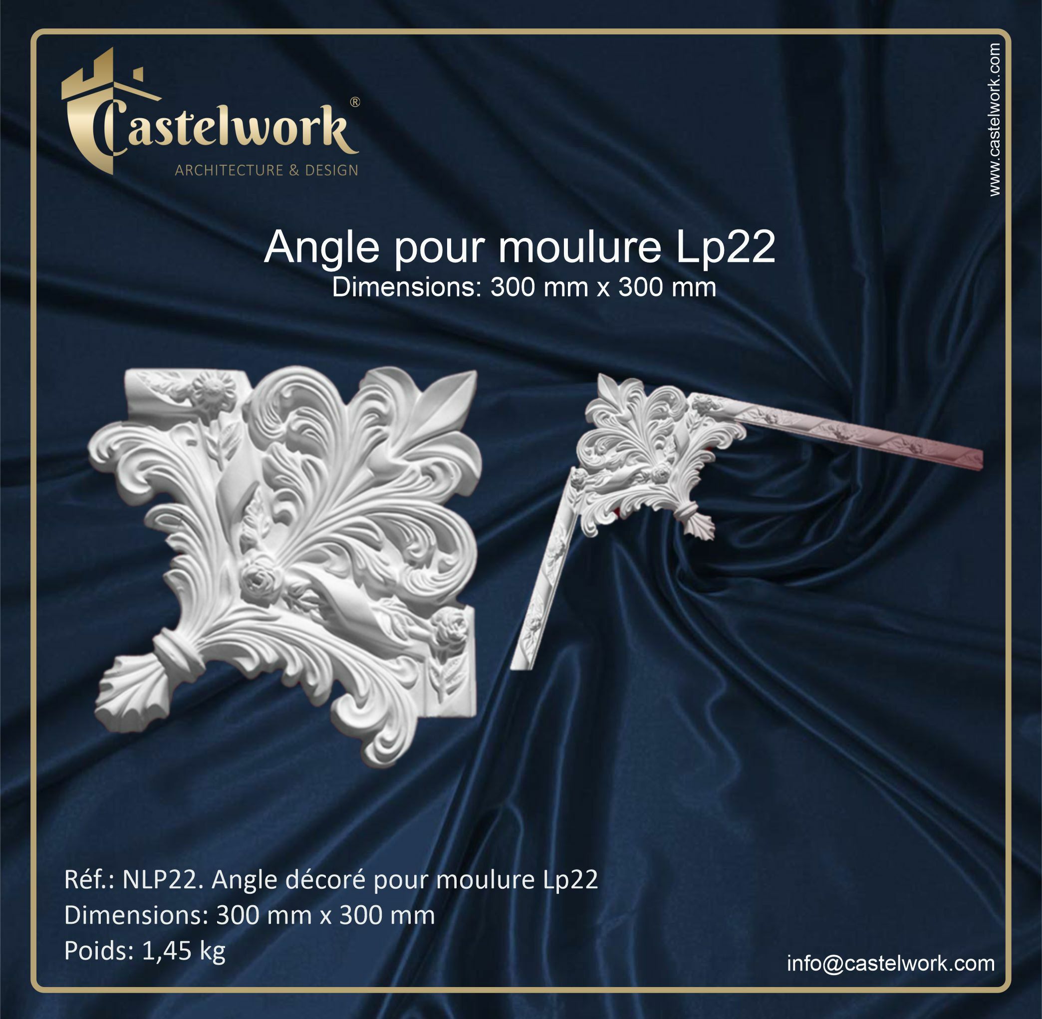 NLP22. Angle décoré.