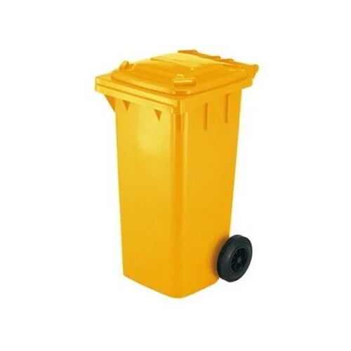 Šiukšlių konteineris (geltonas) 120l.