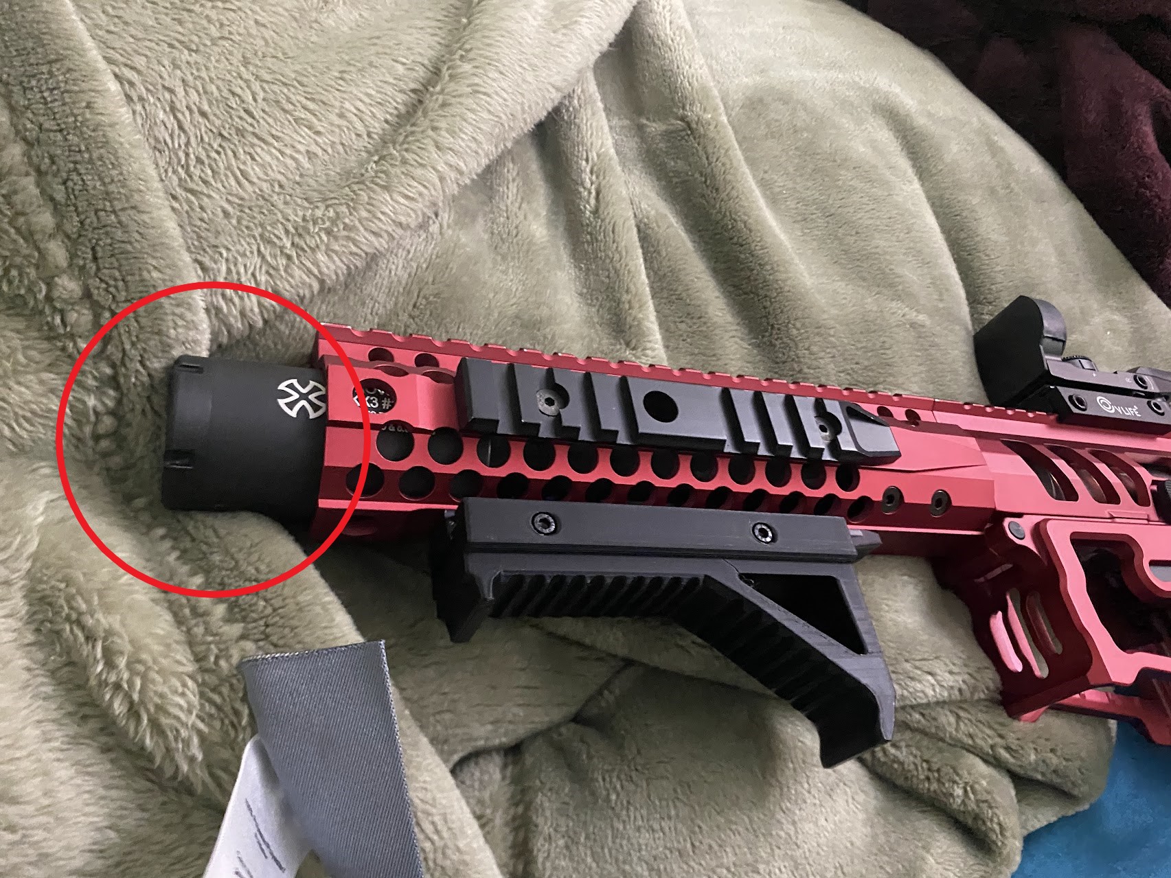 KX3 Airsoft Muzzle Device End Cap