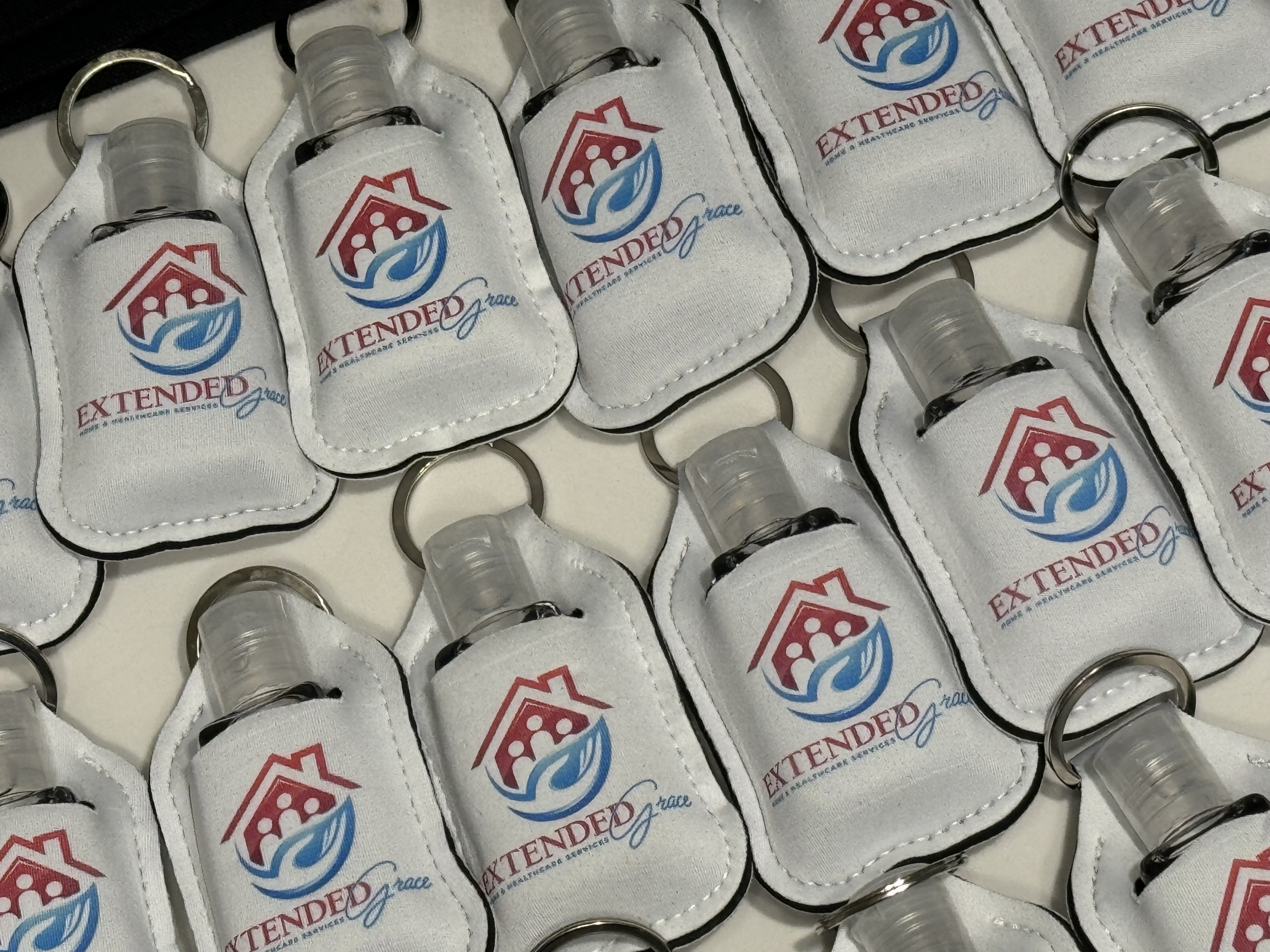 Customized Hand Sanitizer Keychain Holders