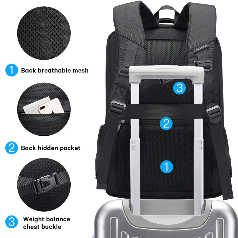   BANGE backpack manufacture 1.56INCH LAPTOP BACKPACK FOR MEN