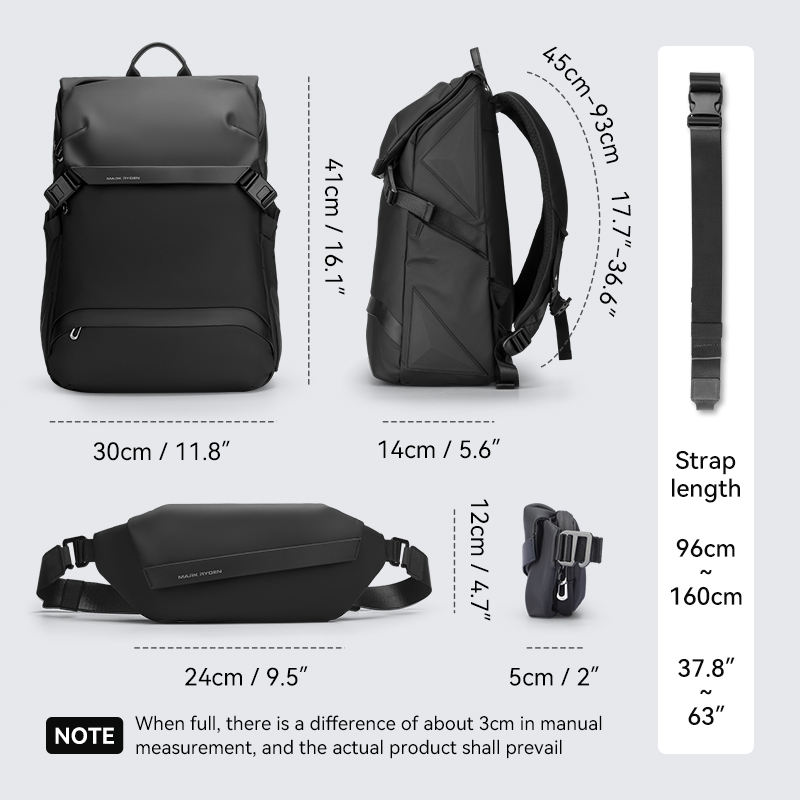 mark ryden backpack usiness Backpack for Men,Waterproof and Travel Laptop Backpack with USB Charging, Fits 17 Inch Laptop 