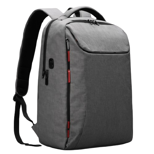 Wholesale Versatile Modern Grey Backpack with Multiple Storage Compartments
