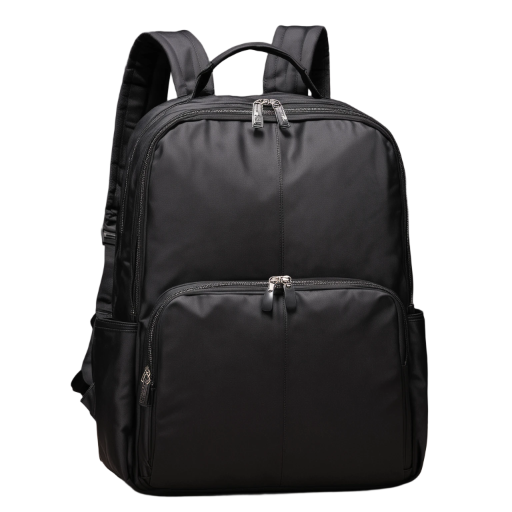 wholesale Stylish Black Backpack with Laptop Compartment for Work and School