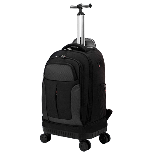  Durable Rolling Backpack with Laptop Compartment for Travel and School Use