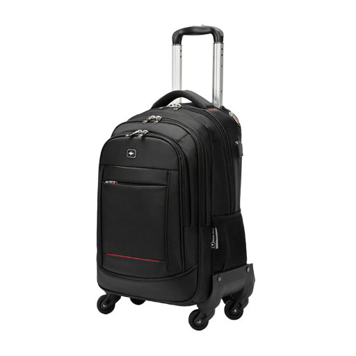 Sweet Tourist Rolling Suitcase Lightweight Trolley Backpack with Adjustable Straps and Wheels