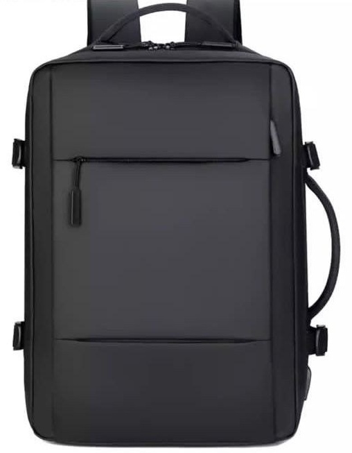 Sleek Black Backpack Personalized Design | Business & Travel Use | Durable & Stylish Backpack
