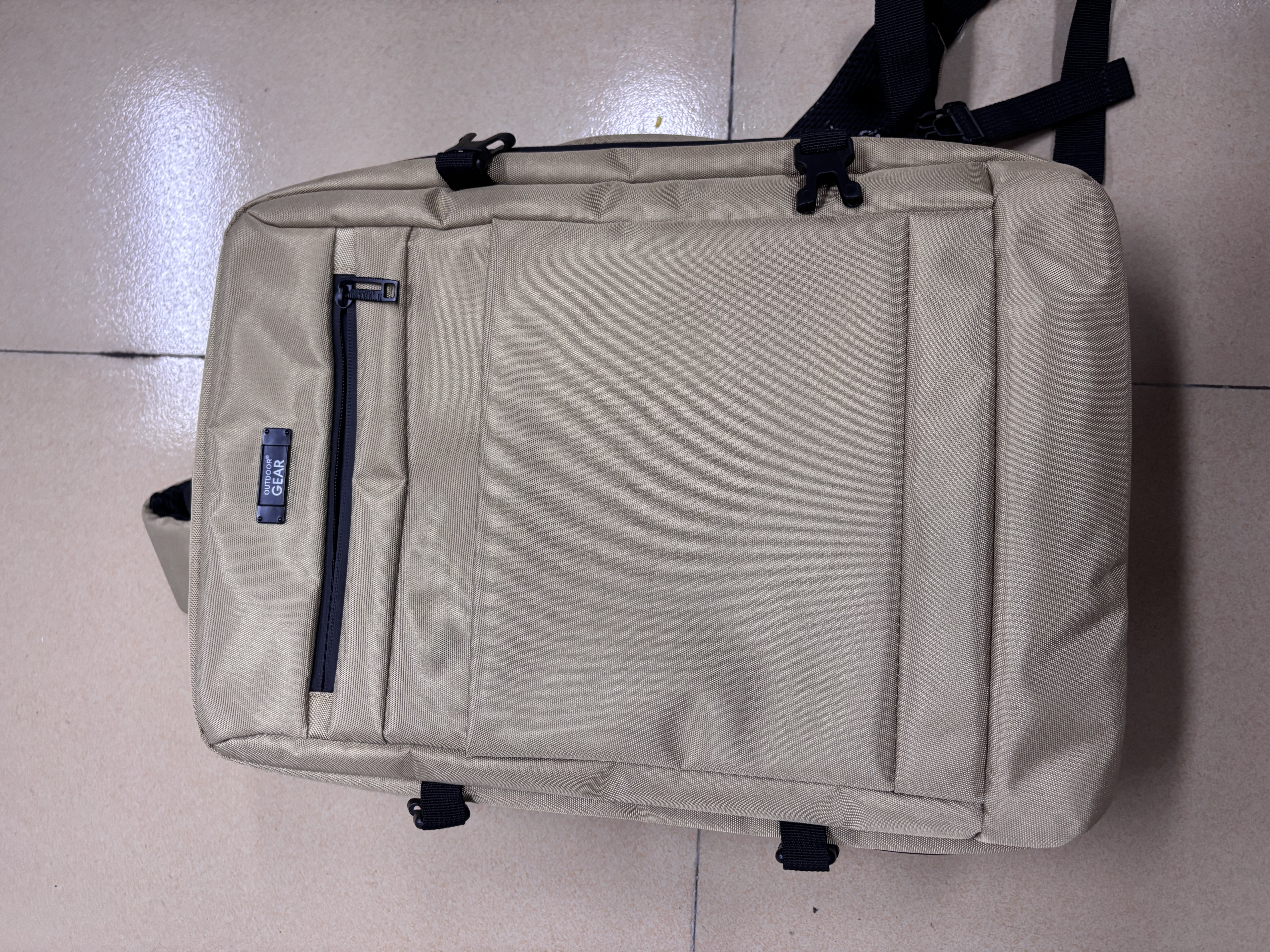 Beige Backpack