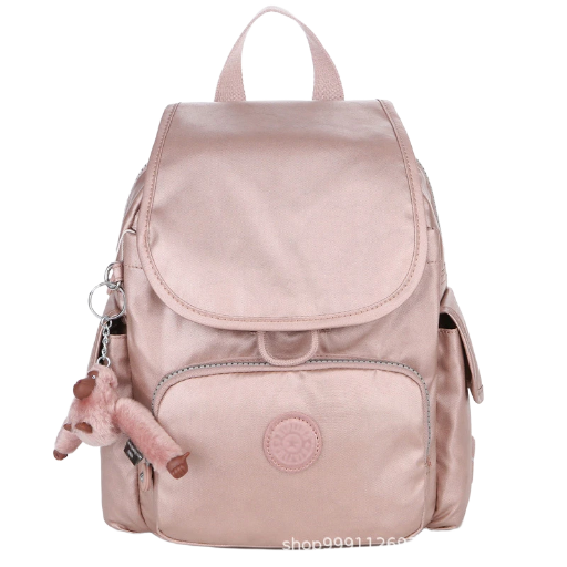 Pink Backpack with Teddy Keychain Amazon hot selling custom logo 