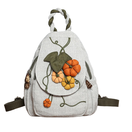Handcrafted Floral Backpack Amazon hot selling custom logo 