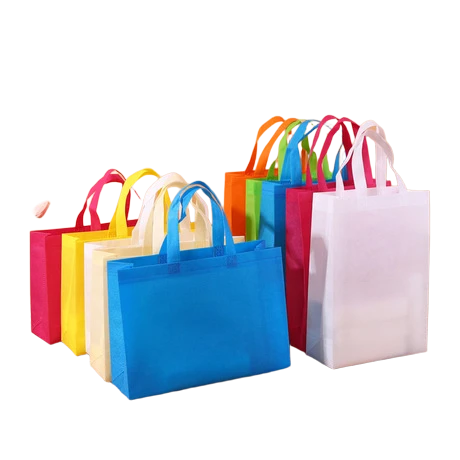 Colorful Reusable Shopping Bags Logo Printed Canvas Tote Bags for Marketing