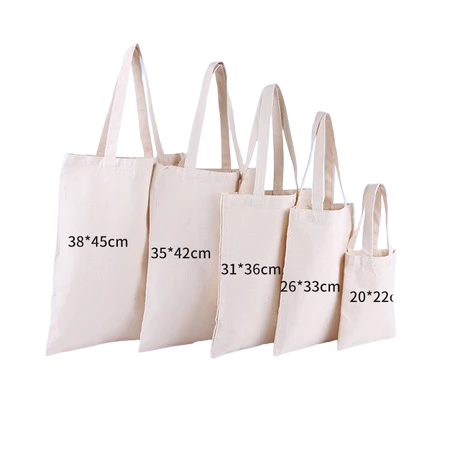 Set of Canvas Tote Bags Promotional Canvas Tote Bags for Charity Events
