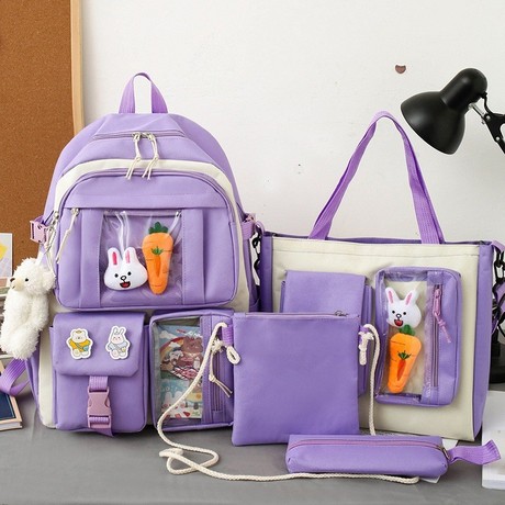 Purple Backpack Set