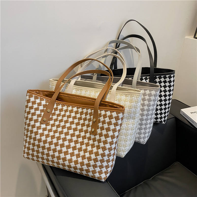 Checkered Tote Bag