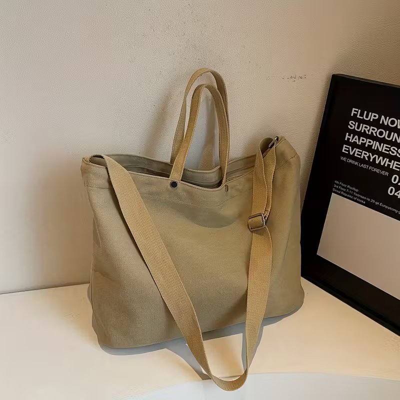 Canvas Tote Shoulder Bag