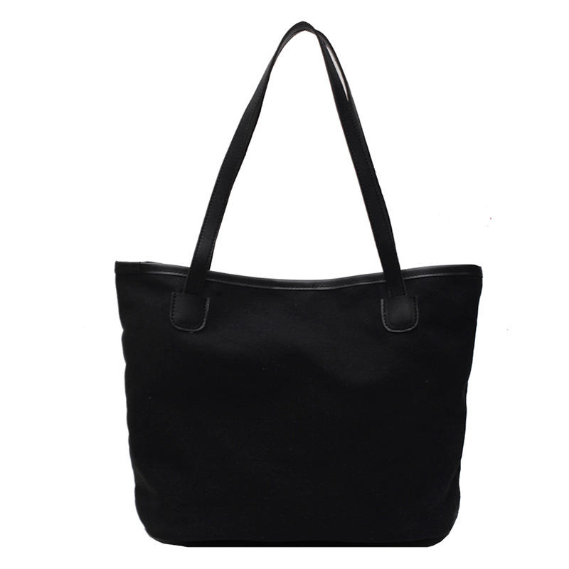 Black Canvas Tote Bag