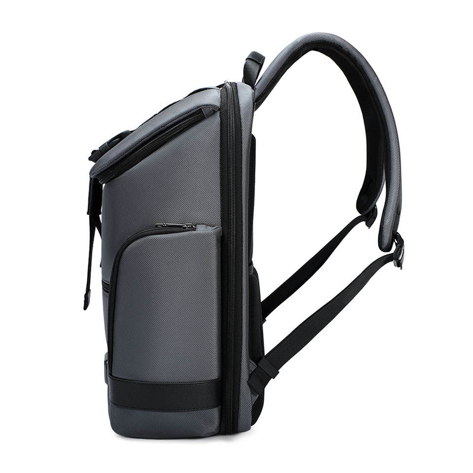 Luxury Business Backpack with Waterproof Protection and Stylish Leather Trim